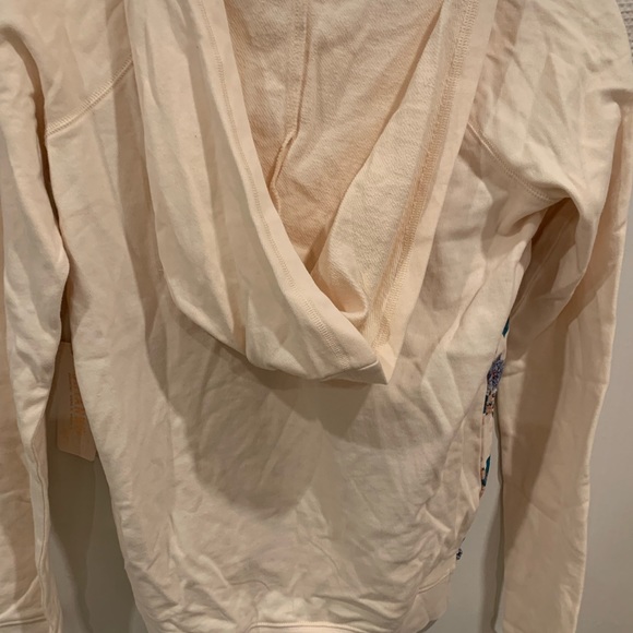 Nice brand new Hoodie with flowers on the front solid back color - Picture 2 of 10